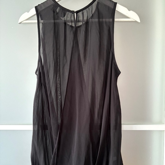 Eileen Fisher The Fisher Project Sheer Black Silk Top Size S - Picture 5 of 7